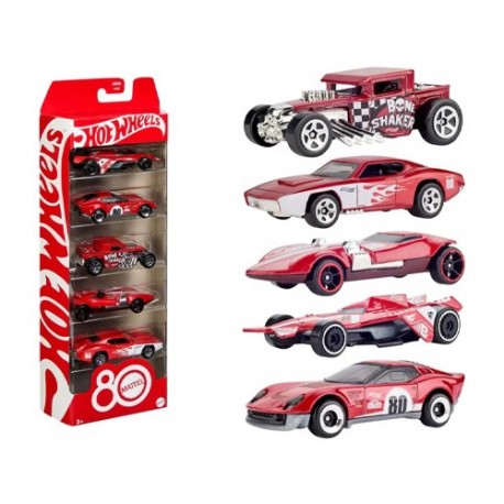 HOT WHEELS 80 ANNIVERSARIO 5PZ. -