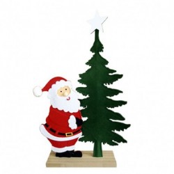 BABBO NATALE CON ALBERO   H81CM DI  - DS