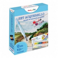 SET ACQUERELLI 12PZ. ART+1PENELLO AQUASH