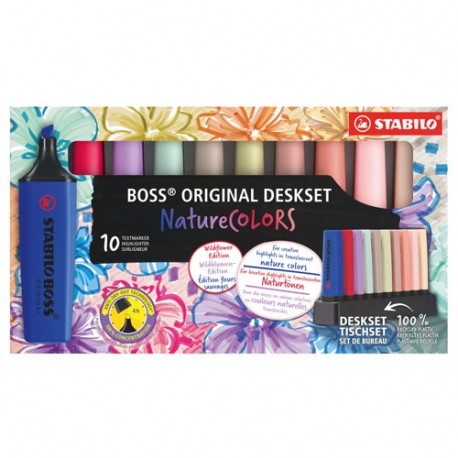 EVIDENZIATORE STABILO BOSS NATURE 10PZ