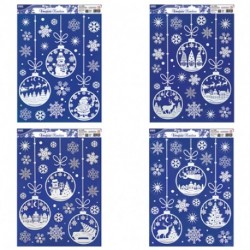 VETROFANIE NATALE BIANCHE XL - 82089