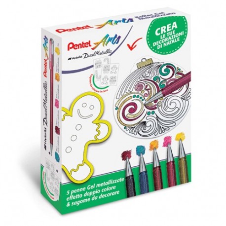 KIT PENNE GEL METALLIZZATE - 0022044