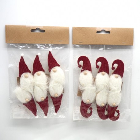 SEGNAPOSTO 6 ROSSO LEGNO C/MOLLETTA 2.5X