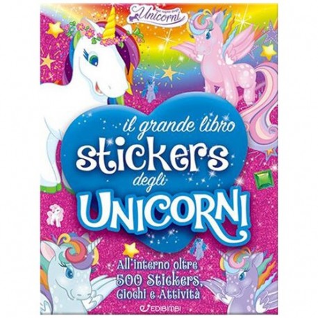UNICORNI7 GRANDE LIBRO STICKERS  -