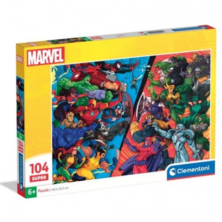 CLEM PUZZLE 104 SUPER MARVEL HEROES