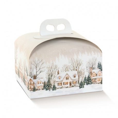 PANETT. 200X200X180 CHRISTMAS VILLAGE