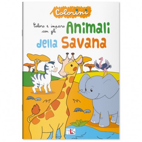 ED48508 ANIMALI DELLA SAVANA-COLORINI  -