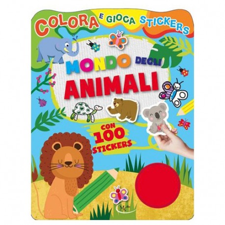 MDV422 MONDO DEGLI ANIMALI-COLORA E GIOC