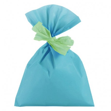 BUSTA REGALO PERLATA 20X35 CELESTE