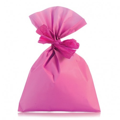 BUSTA REGALO PERLATA 20X35 ROSA