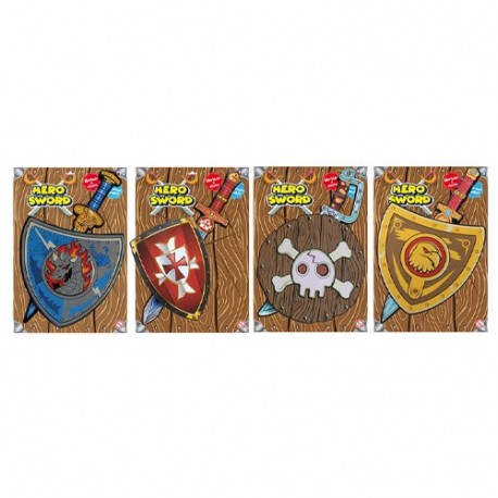 BOY SPADA CON SCUDO IN SPUGNA  - 28044