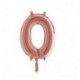 PALLONCINI MYLAR N°0 36CM ROSE GOLD 14"