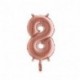 PALLONCINI MYLAR N°8 36CM ROSE GOLD 14"