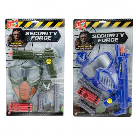 BOY MILITARY E POLICE SET CON PISTOLA -