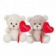 ORSETTO H23CM C/CUORE LOVE  - 27891