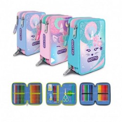 ASTUCCIO 3ZIP GIOTTO CATTY CANDY - F9632