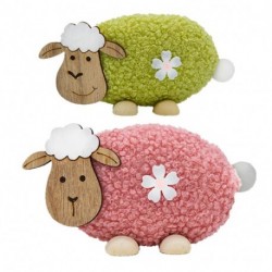 PECORELLA MORBIDA, MUSO E PIEDI IN LEGNO