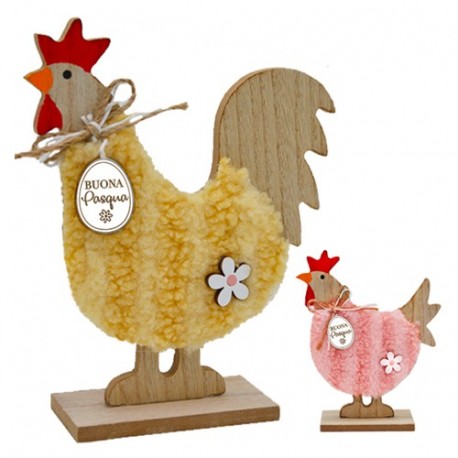 CHIOCCIA/GALLO LEGNO,CORPO RIVESTITO, SU