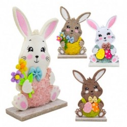 CONIGLIETTO DOPPIO FELTRO CUCITO,SU BASE