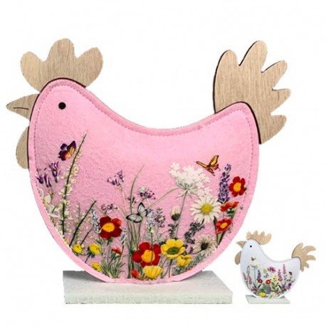 CHIOCCIA,DOPPIO FELTRO IMBOTTITO DECORAT