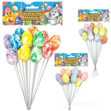 BOUQUET 12 OVETTE C/ STELO ASS.  - 91144