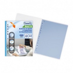 BLOCCO DI BUSTE FORATE FAVORIT QUICKIN