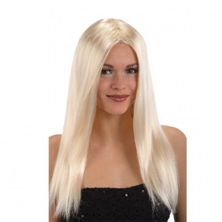 PARRUCCA LUNGA LISCIA BIONDA IN BUSTA  -
