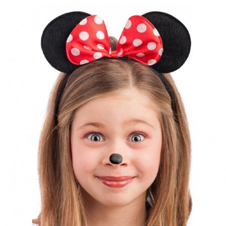 CERCHIETTO TOPOLINA C/FIOCCO A POIS  -