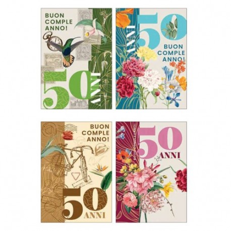 BIGLIETTO COMPLEANNIO 50 ANNI  -