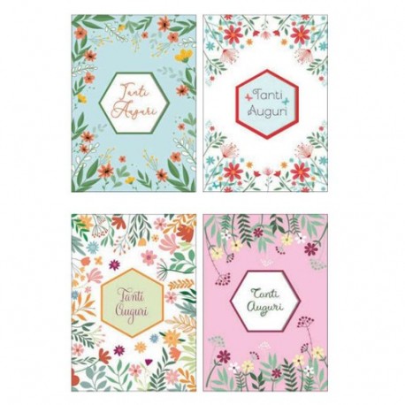 BIGLIETTO TANTI AUGURI HEXAGON  -