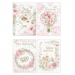 BIGLIETTO FELICE MATRIMONIO  - FE10218FM