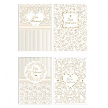 BIGLIETTO FELICE MATRIMONIO  - FE10219FM