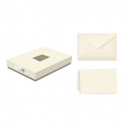 BIGLIETTI+BUSTE MODIOEVO AVORIO LIBRO