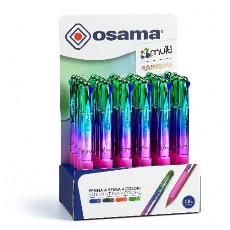 ESP. OSAMA 24 PENNE A SFERA  4C.RAINBOW