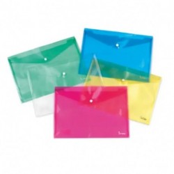 BUSTA CON BOTTONE A4 TQ ASS.- 10261-711