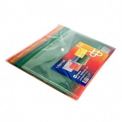 BUSTA CON BOTTONE A4 TQ ASS.- 10261-711