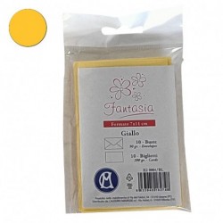 BIGLIETTI+BUSTE 10/10 7X11 GIALLO  BL.