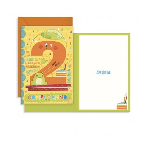 BIGLIETTO HAPPY 2 COMPLEANNO - 7568902B