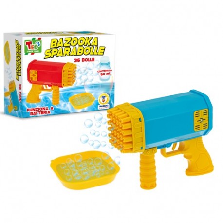 PISTOLA SPARABOLLE DI SAPONE 36FORI -