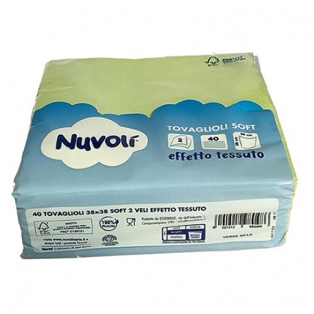 TOVAGLIOLI 38X38  2 VELI MICRO FOR. VERD