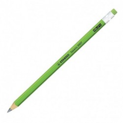 MATITA GRAFFITE FLUO CON GOMMINO VERDE