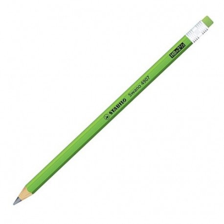 MATITA GRAFFITE FLUO CON GOMMINO VERDE