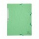 CARTELLINA C/ELASTICO 3L.CARTONE VERDE T