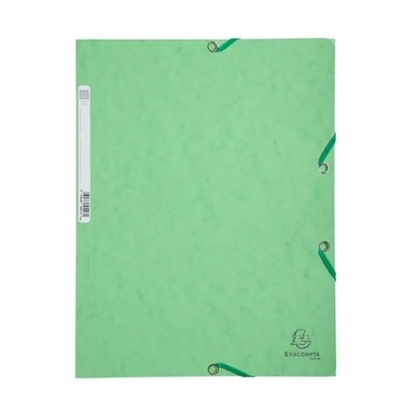 CARTELLINA C/ELASTICO 3L.CARTONE VERDE T