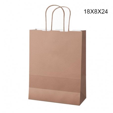SHOPPER IN CARTA T/U 18X8X24 ROSA ANTICO