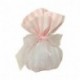 SACCHETTO  TESSUTO RIGATO  ROSA - LB/300
