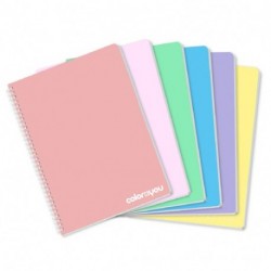 MAXI 5MM SPIRALATO FORATO PASTELLO