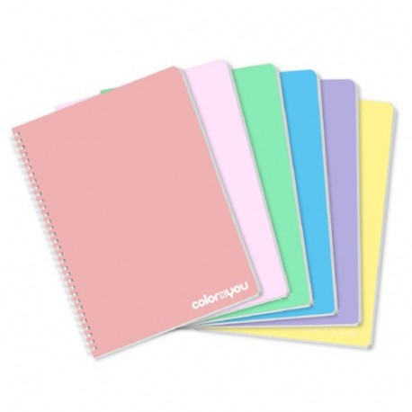 MAXI 5MM SPIRALATO FORATO PASTELLO