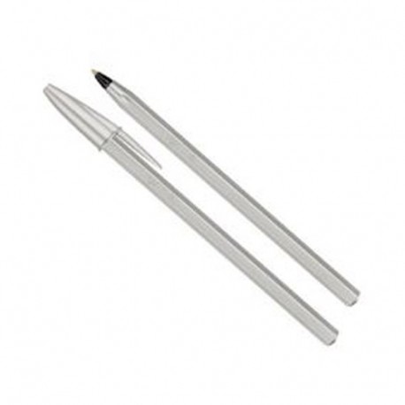 PENNA BIC CRISTAL GLACè NERO FUSTO ARGEN