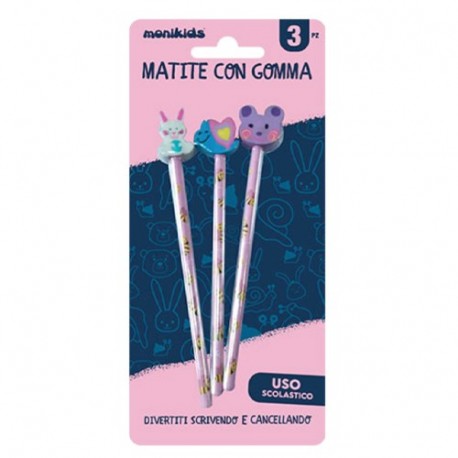 MATITE CON GOMMA  PUPPIES  - 32NIK194